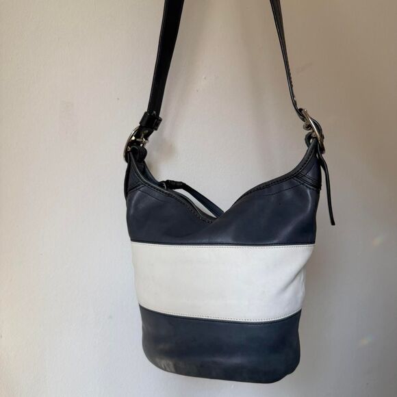 Coach Handbags - Y2K Coach Limited Edition Rugby Duffel Handbag – Navy / Ivory